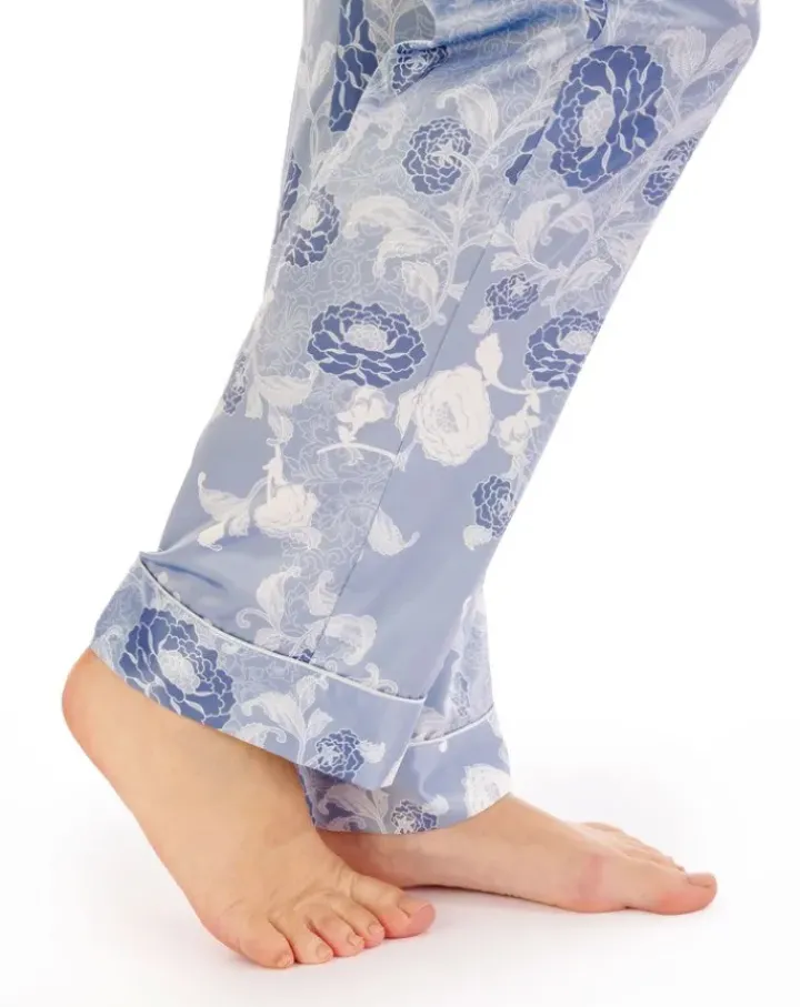 Floral Satin Tailored Pyjama GL02723