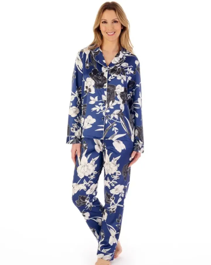 Floral Satin Tailored Pyjama GL02723