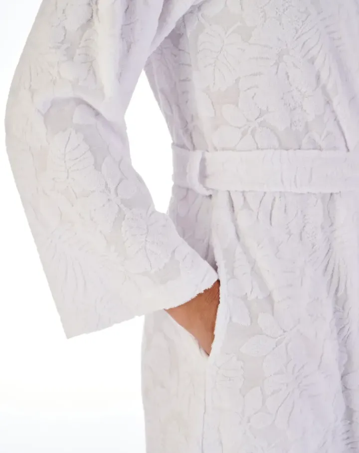 Floral Towelling 38" Belted Robe HC03310