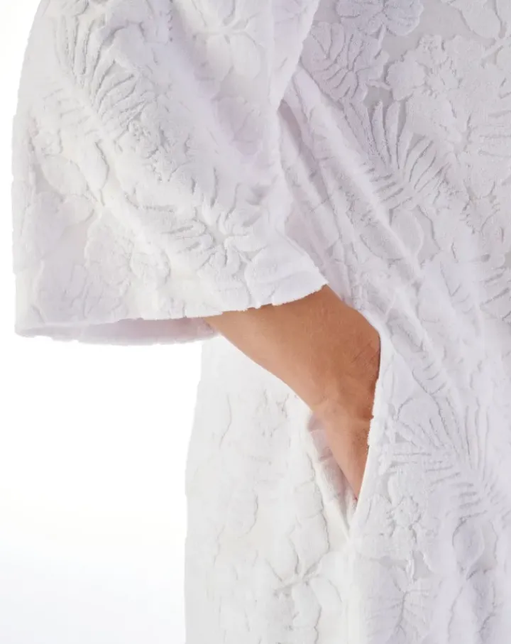 Floral Towelling 42" Zip Front Robe HC03311