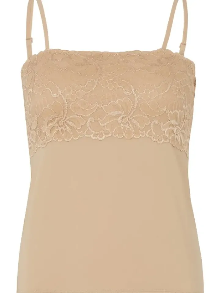 Gaspé Microfibre Cami Top with Backed Lace GL2715
