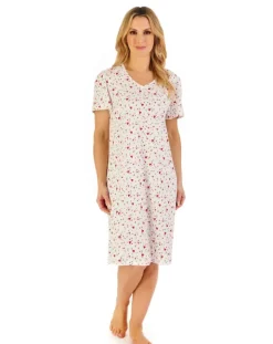 Heart Print 40" Jersey Nightdress ND06115