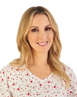 Heart Print 40" Jersey Nightdress ND06115