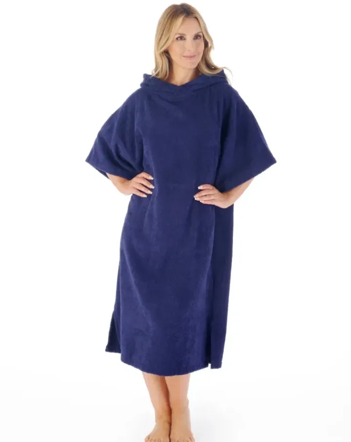 Hooded Towelling 44" Cover-Up HC03335