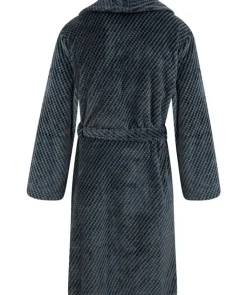 Jacquard Check Flannel Fleece 49" Shawl Collar Wrap WR4835
