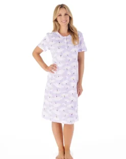 Large Floral Print 40" Jersey Nightdress ND03151