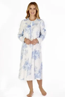 Large Floral Print 43" Jersey Nightdress ND4135