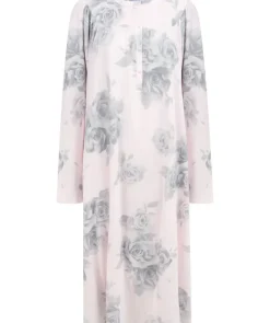 Large Floral Print 43" Jersey Nightdress ND4135
