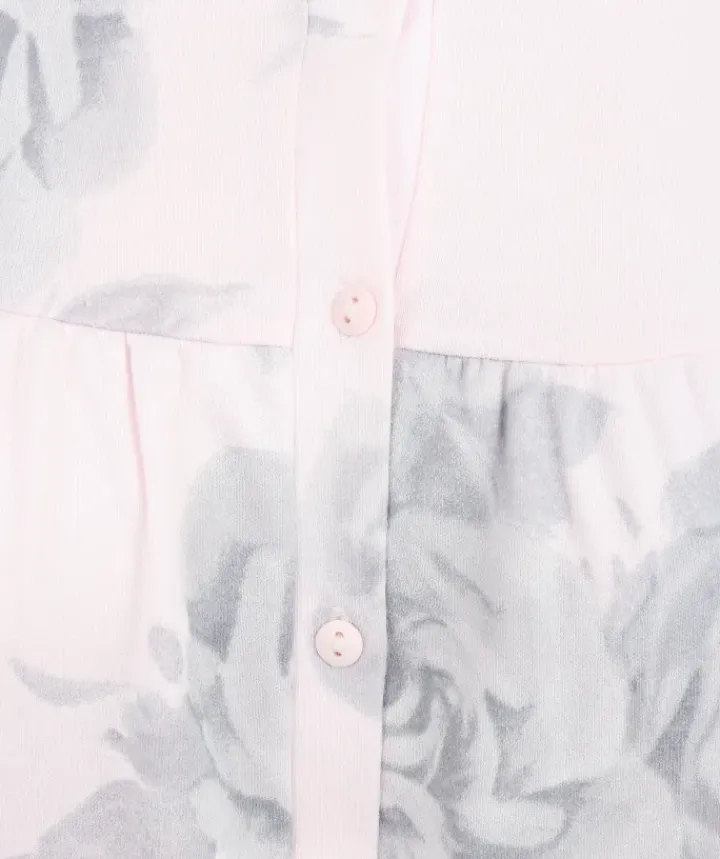 Large Floral Print 43" Jersey Nightdress ND4135