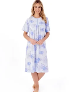 Large Floral Print 42" Jersey Nightdress ND01132
