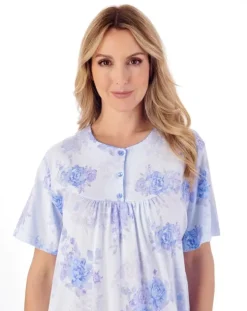Large Floral Print 42" Jersey Nightdress ND01132