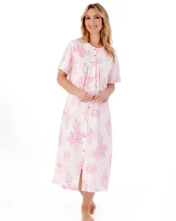 Large Floral Print 46" Jersey Nightdress ND01133