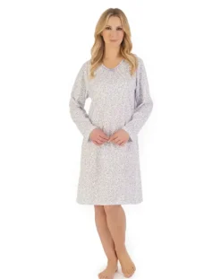 Leaf Print 38” Jersey Nightdress ND06100