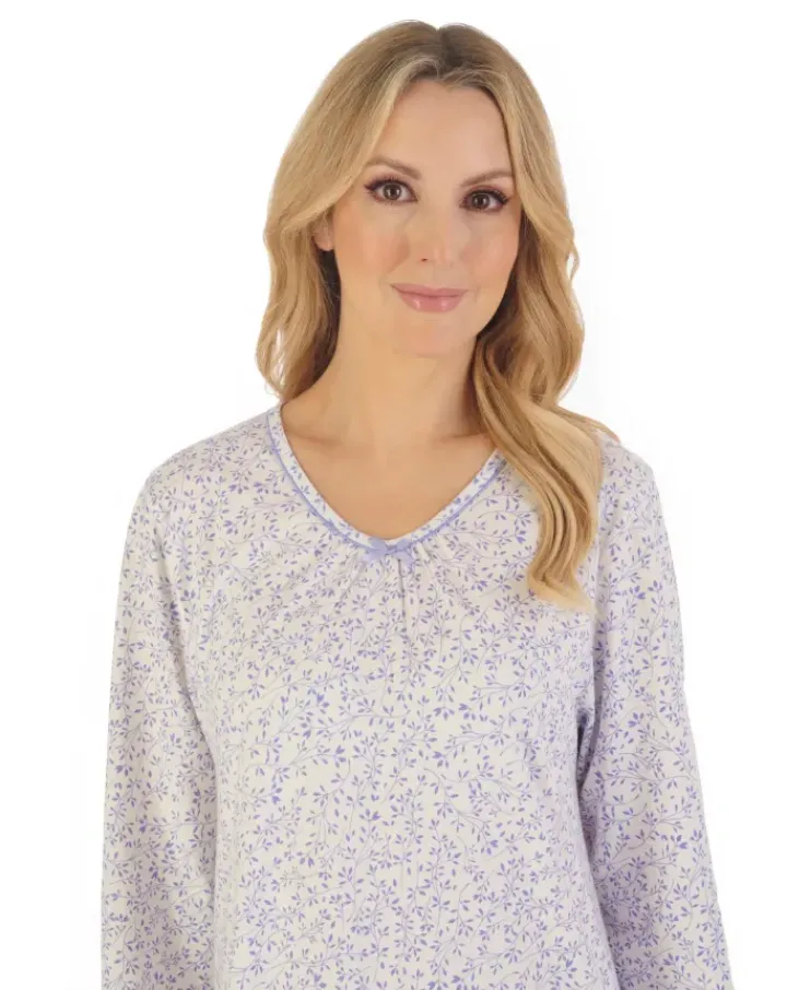 Leaf Print 38” Jersey Nightdress ND06100