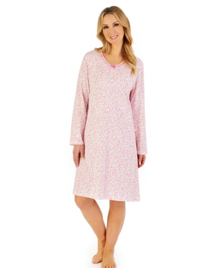 Leaf Print 38” Jersey Nightdress ND06100
