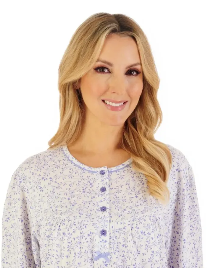 Leaf Print 42" Jersey Nightdress ND06101