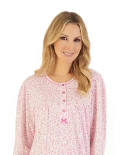Leaf Print 45" Jersey Nightdress ND06102