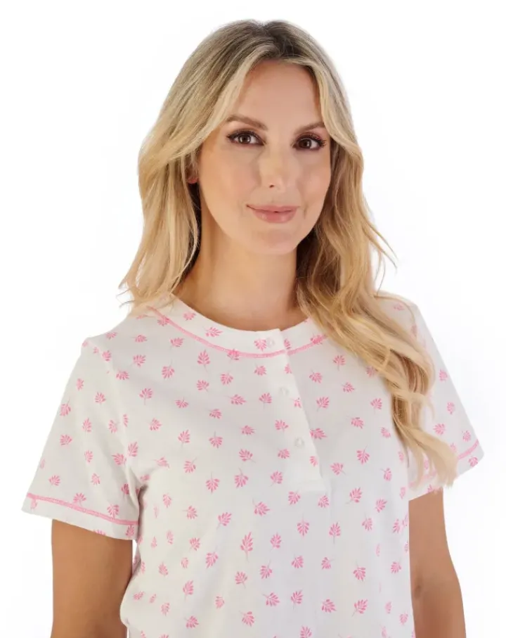 Leaf Print Jersey Pyjama PJ07117