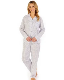 Leaf Print Tailored Jersey Pyjama PJ06103