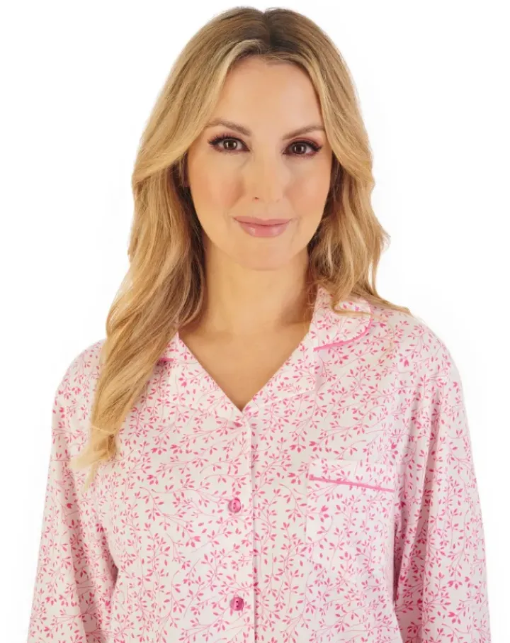 Leaf Print Tailored Jersey Pyjama PJ06103