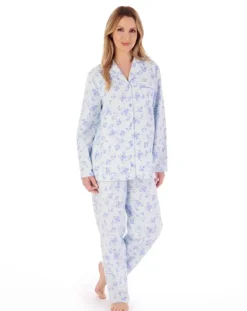 Luxury Brushed Cotton Floral Pyjama PJ02213