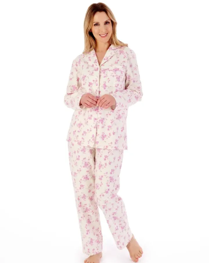 Luxury Brushed Cotton Floral Pyjama PJ02213