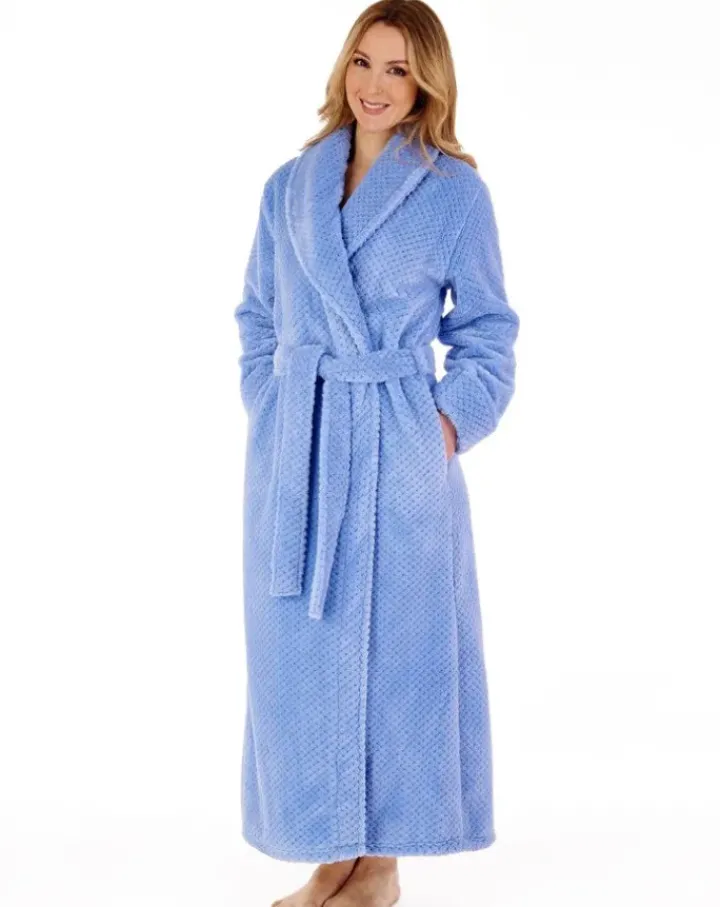 Luxury Waffle Fleece 52" Shawl Collar Wrap HC4329