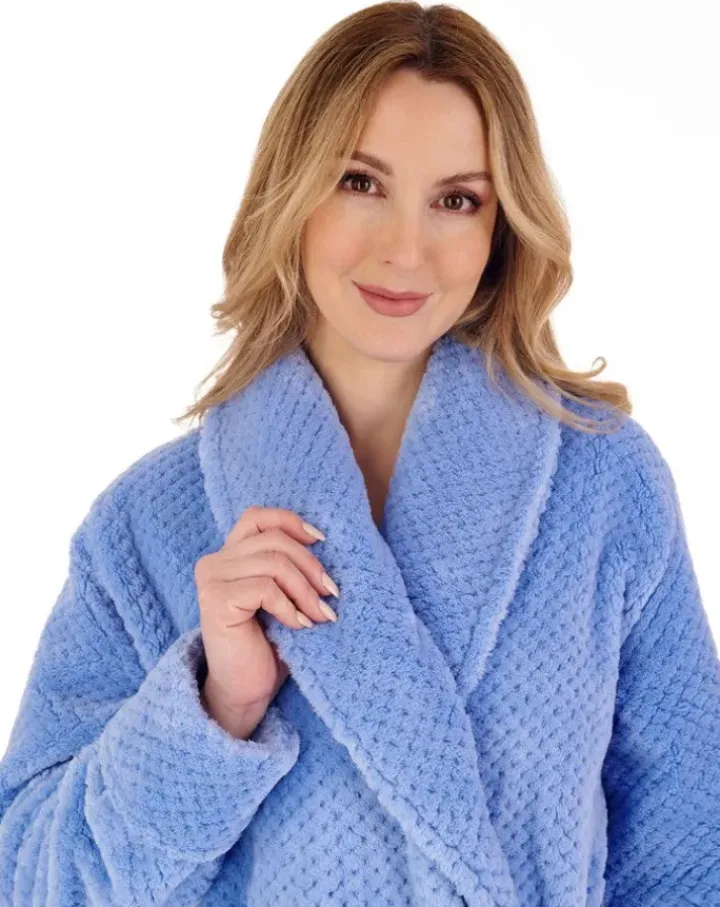 Luxury Waffle Fleece 52" Shawl Collar Wrap HC4329