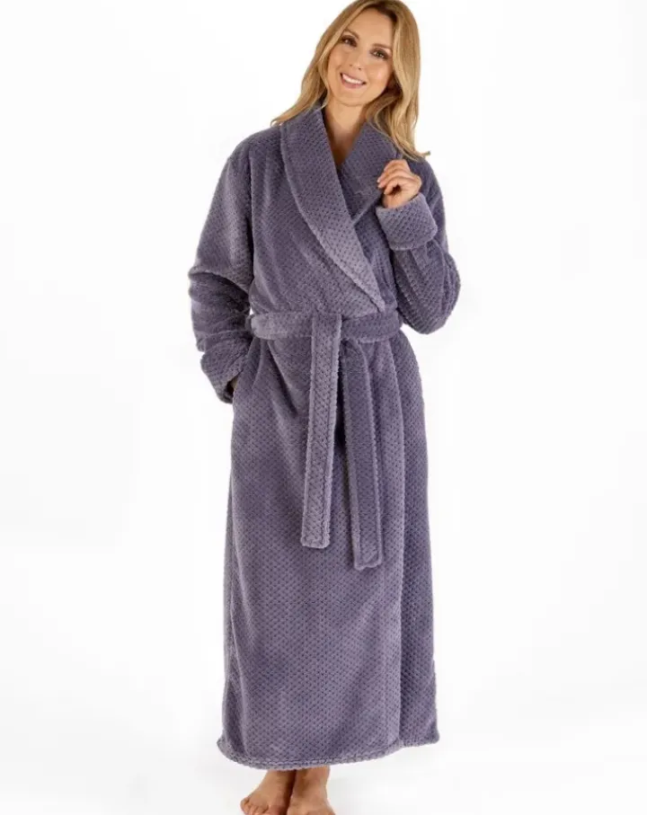 Luxury Waffle Fleece 52" Shawl Collar Wrap HC4329