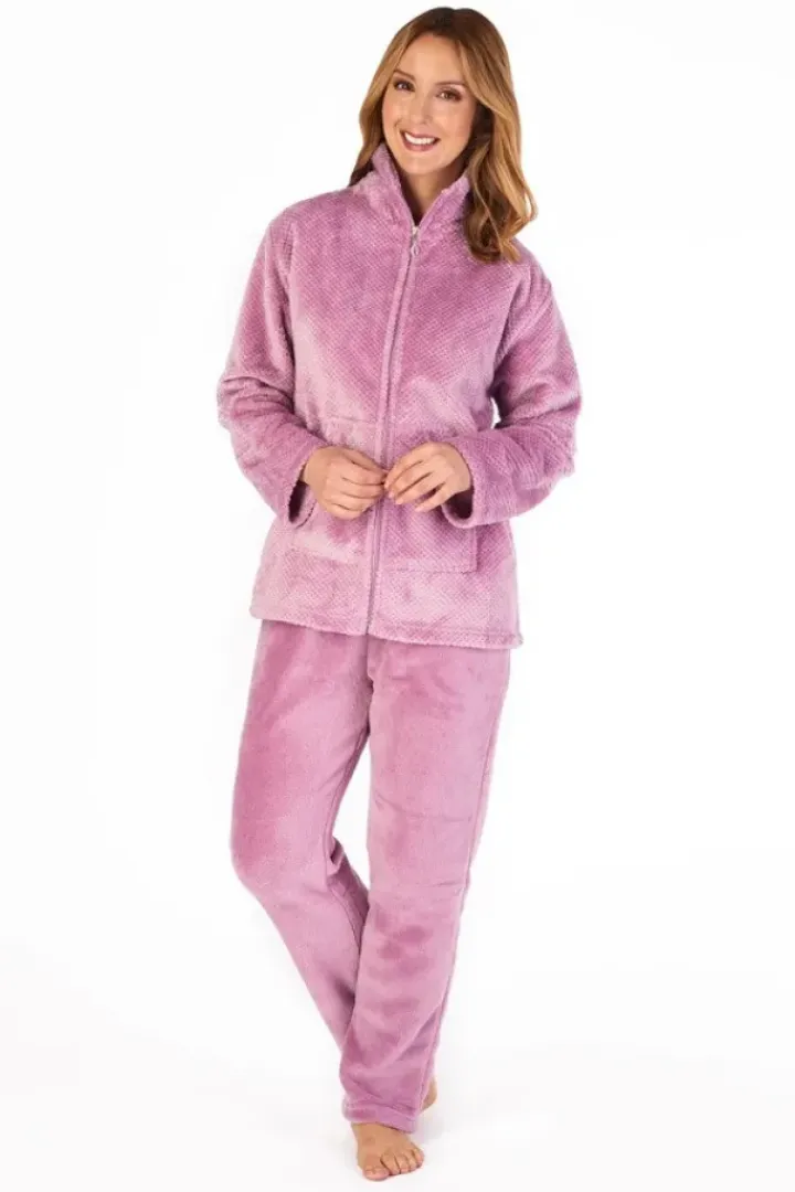 Mini Waffle Zip Through Pyjama PJ4303