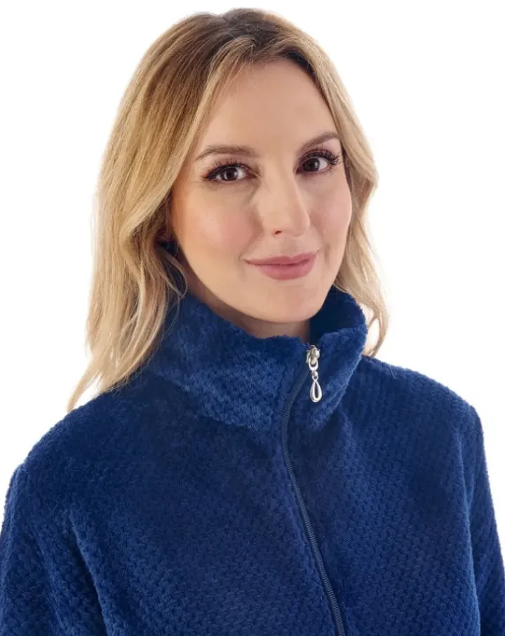 Mini Waffle Zip Through Pyjama PJ4303