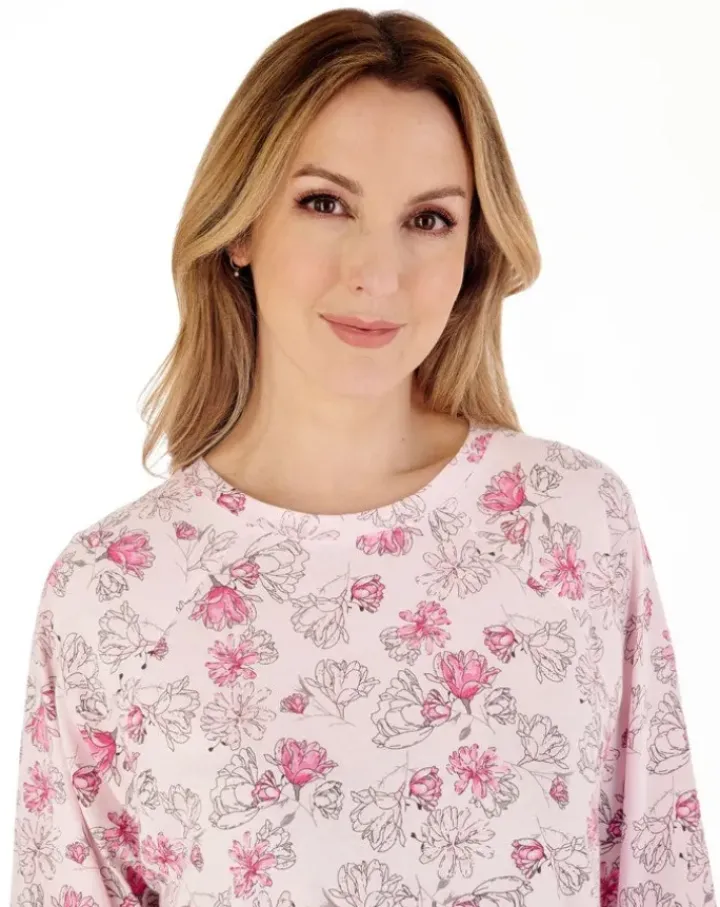 Modern Floral Jersey Raglan Pyjama PJ88132