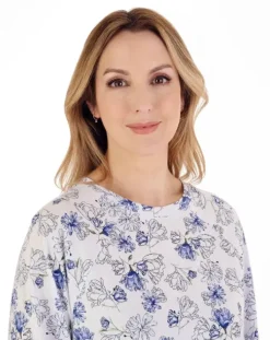 Modern Floral Jersey Raglan Pyjama PJ88132