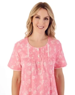 Modern Floral 42" Woven Nightdress ND01212