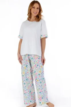Multi Coloured Floral Tailored Woven Pyjama PJ55263