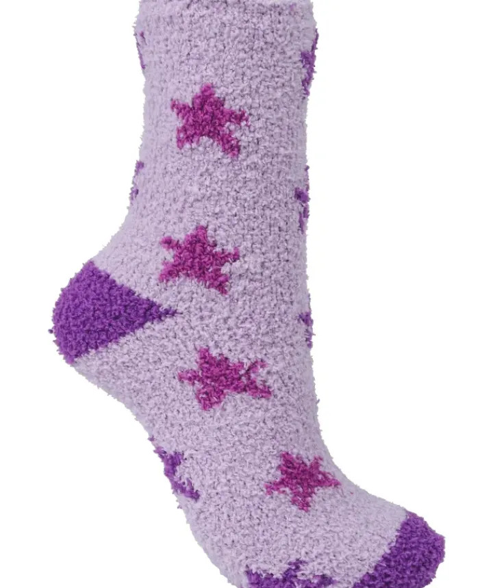 Multi Star & Solid Colour Bedsock (2 Pair Pack) BS173