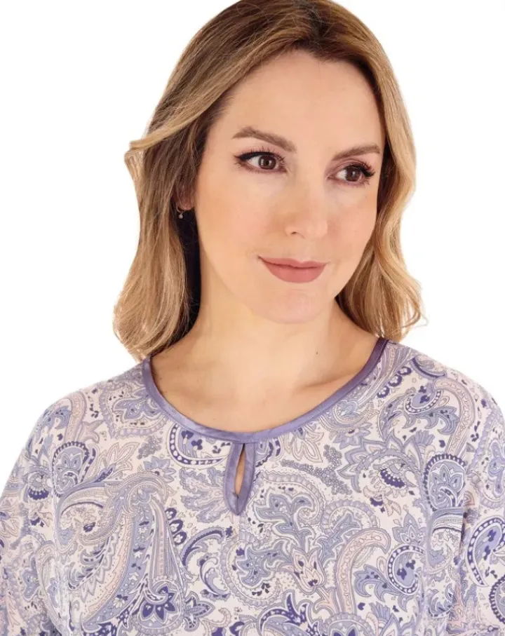 Paisley Print Pyjama Soft Woven Viscose PJ88227