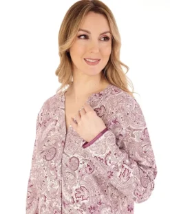 Paisley Print 38" Tailored Woven Nightshirt NS88225
