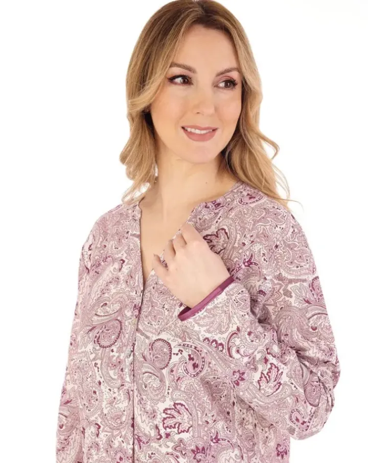 Paisley Print 38" Tailored Woven Nightshirt NS88225