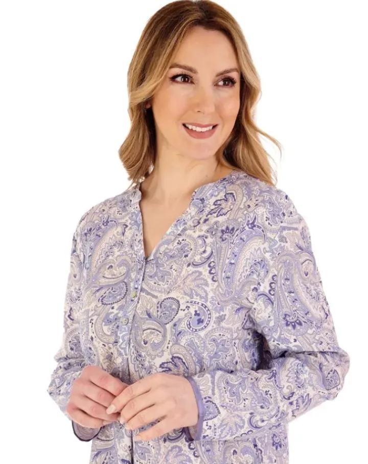 Paisley Print 38" Tailored Woven Nightshirt NS88225