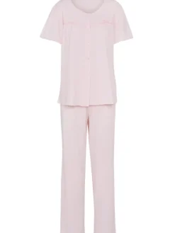 Pastel Jersey Button Through Pyjama PJ7132