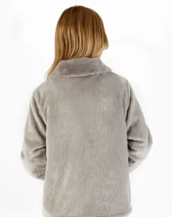 Patterned Faux Fur Collar 24