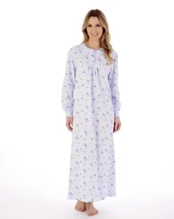 Picot Trim 50" Jersey Nightdress ND02109