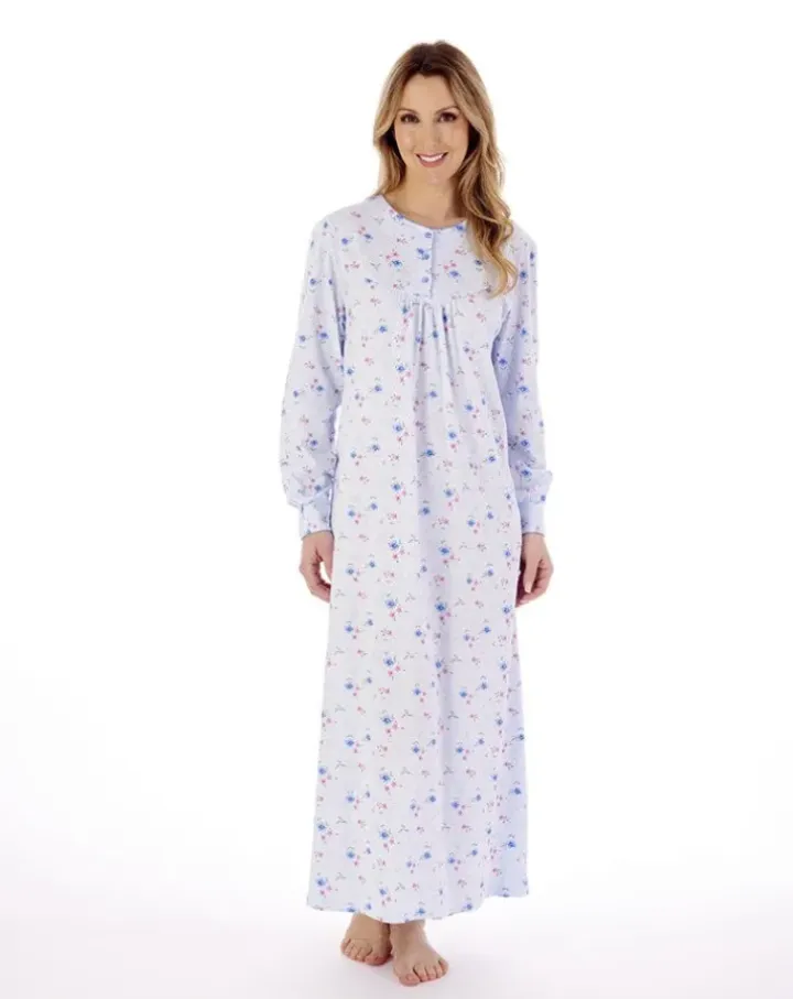 Picot Trim 50" Jersey Nightdress ND02109