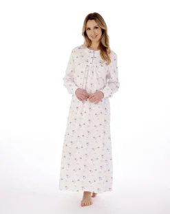 Picot Trim 50" Jersey Nightdress ND02109