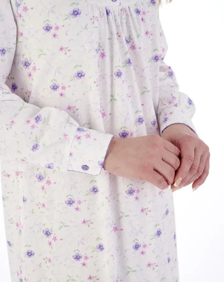 Picot Trim 50" Jersey Nightdress ND02109