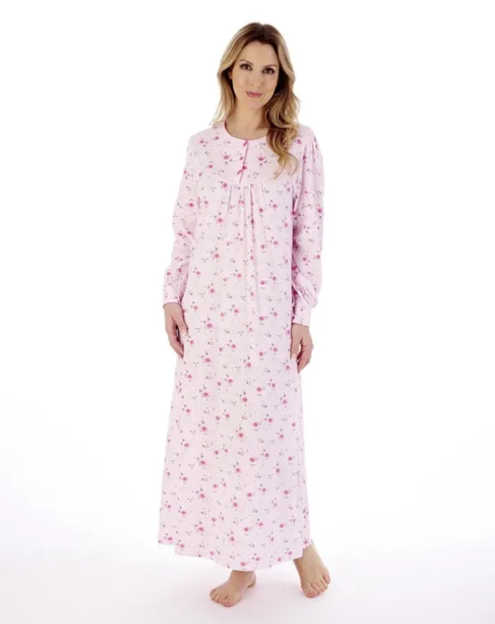 Picot Trim 50" Jersey Nightdress ND02109
