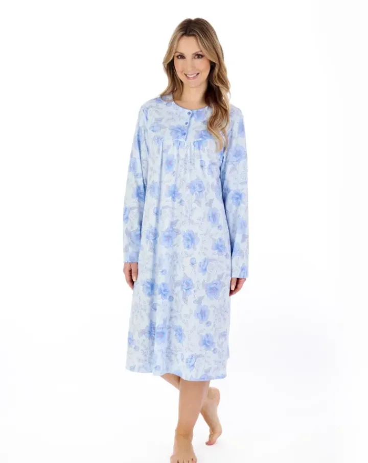 Picot Trim 42" Jersey Nightdress ND04107