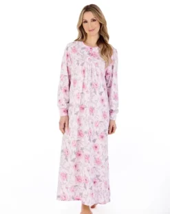 Picot Trim 50" Jersey Nightdress ND04109