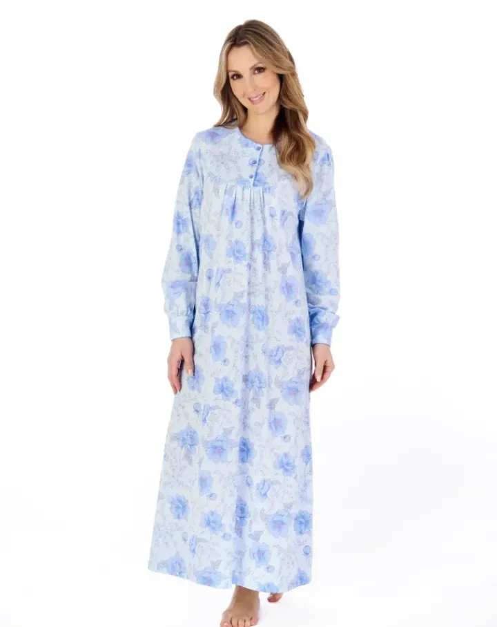 Picot Trim 50" Jersey Nightdress ND04109